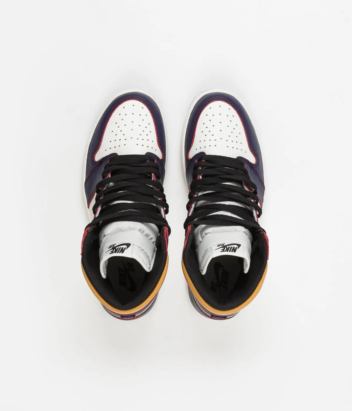 Nike SB Air Jordan 1 OG Defiant Shoes - Court Purple / Black - Sail - University Gold