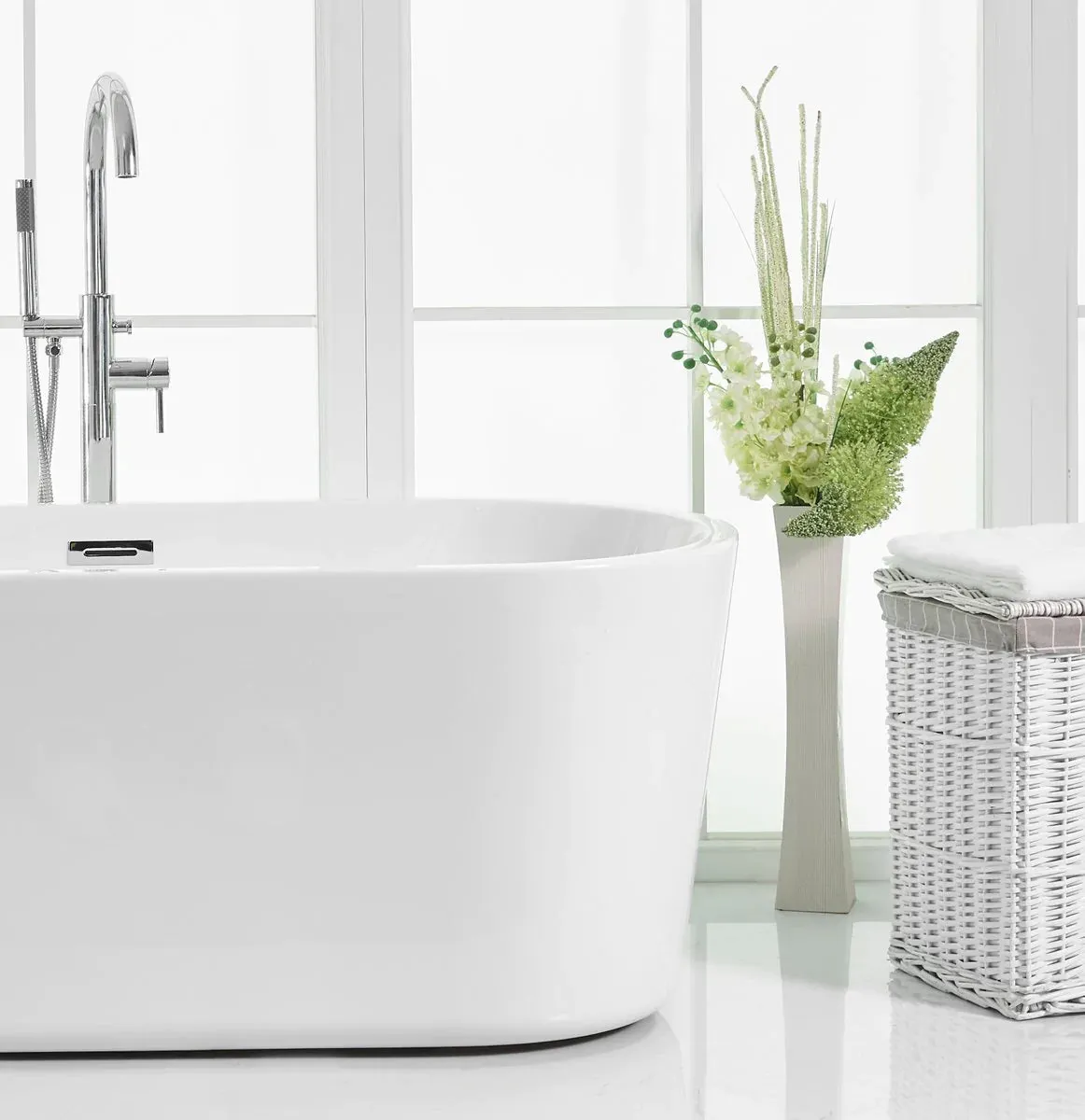 Odette 59" Soaking Roll Top Bathtub