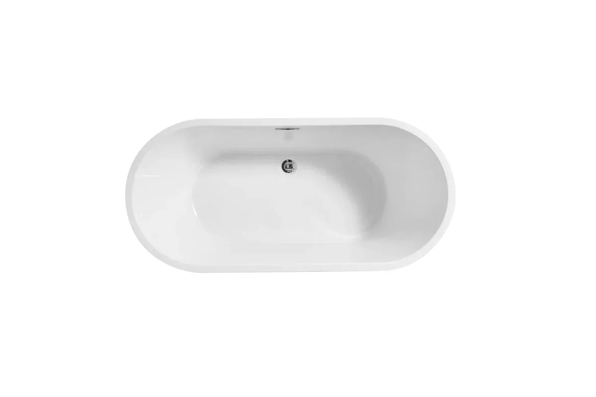 Odette 59" Soaking Roll Top Bathtub