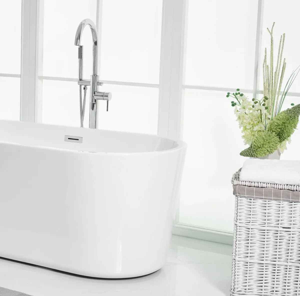 Odette 59" Soaking Roll Top Bathtub