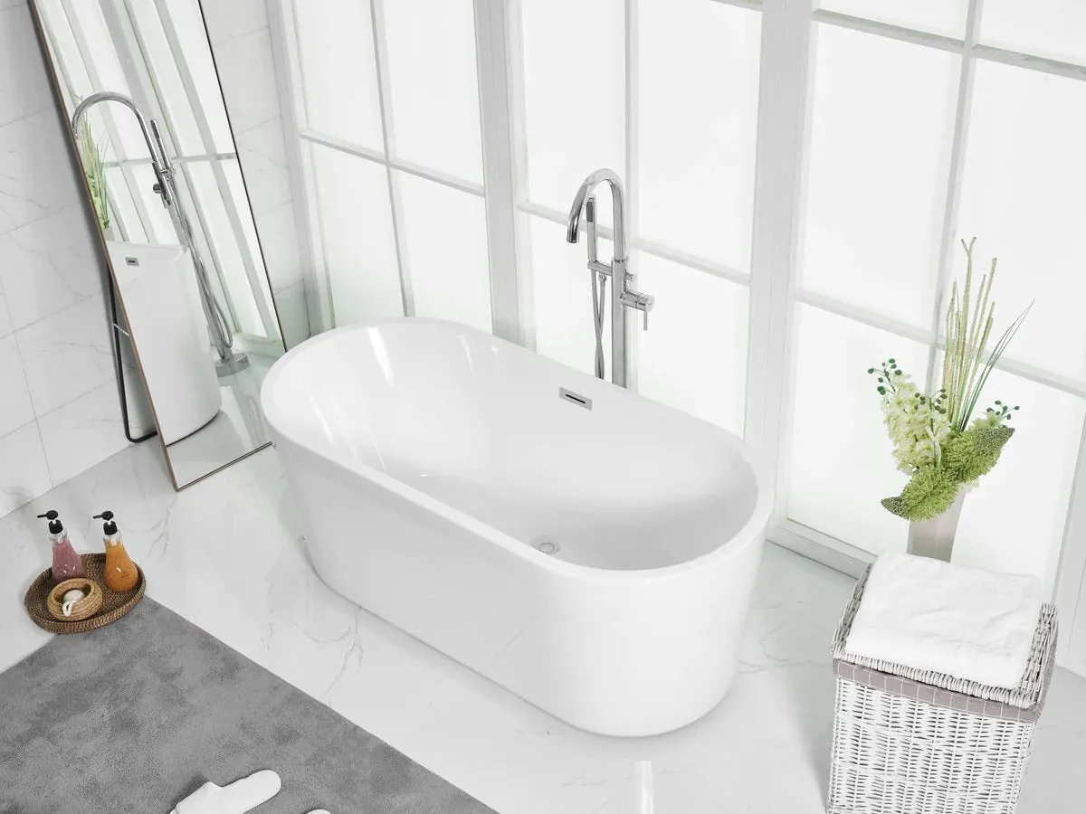 Odette 59" Soaking Roll Top Bathtub