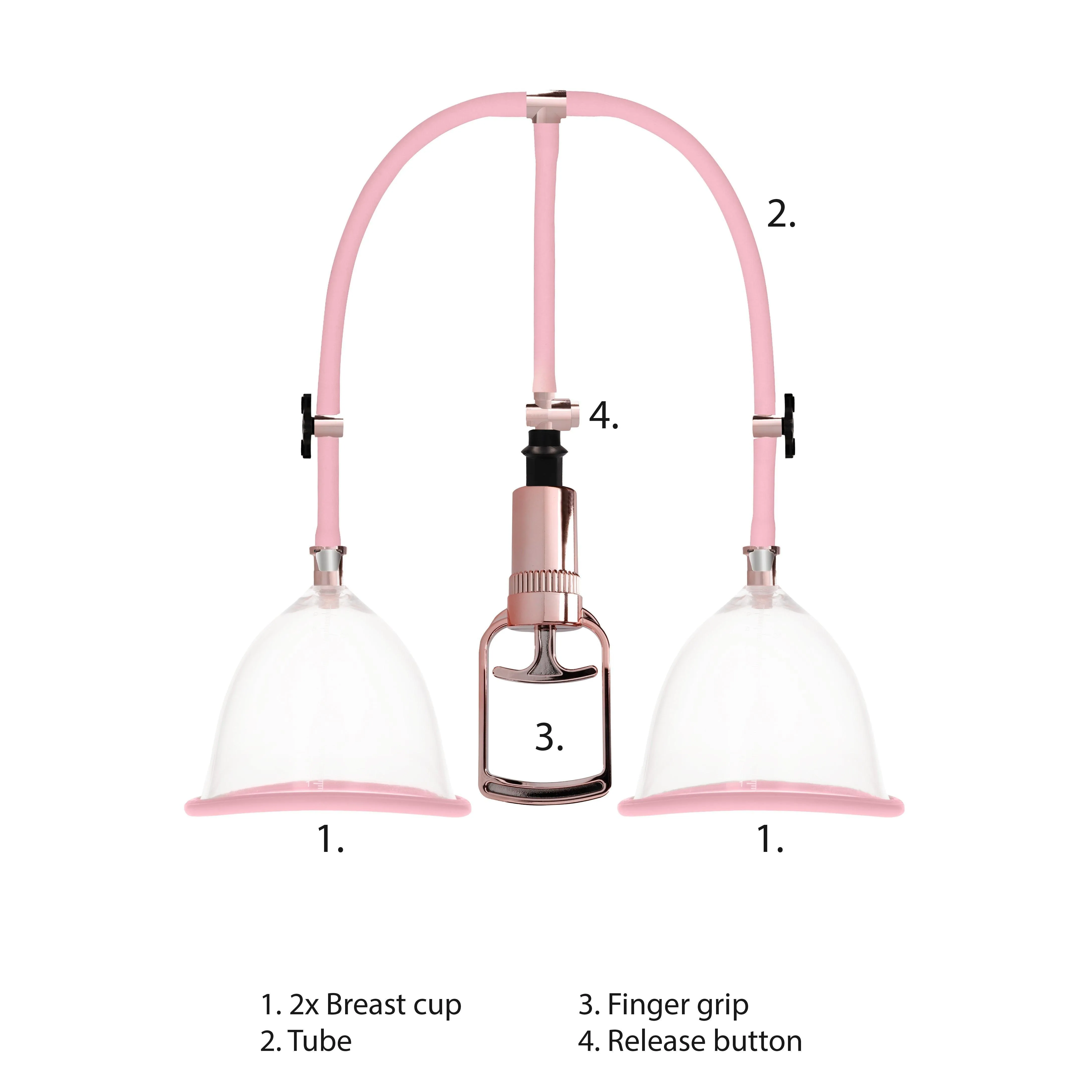 Pumped Breast Pump Medium Rose Gold