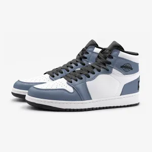 RAD SKYWALKER LEATHER MID TOP SNEAKERS - DUSTY BLUE
