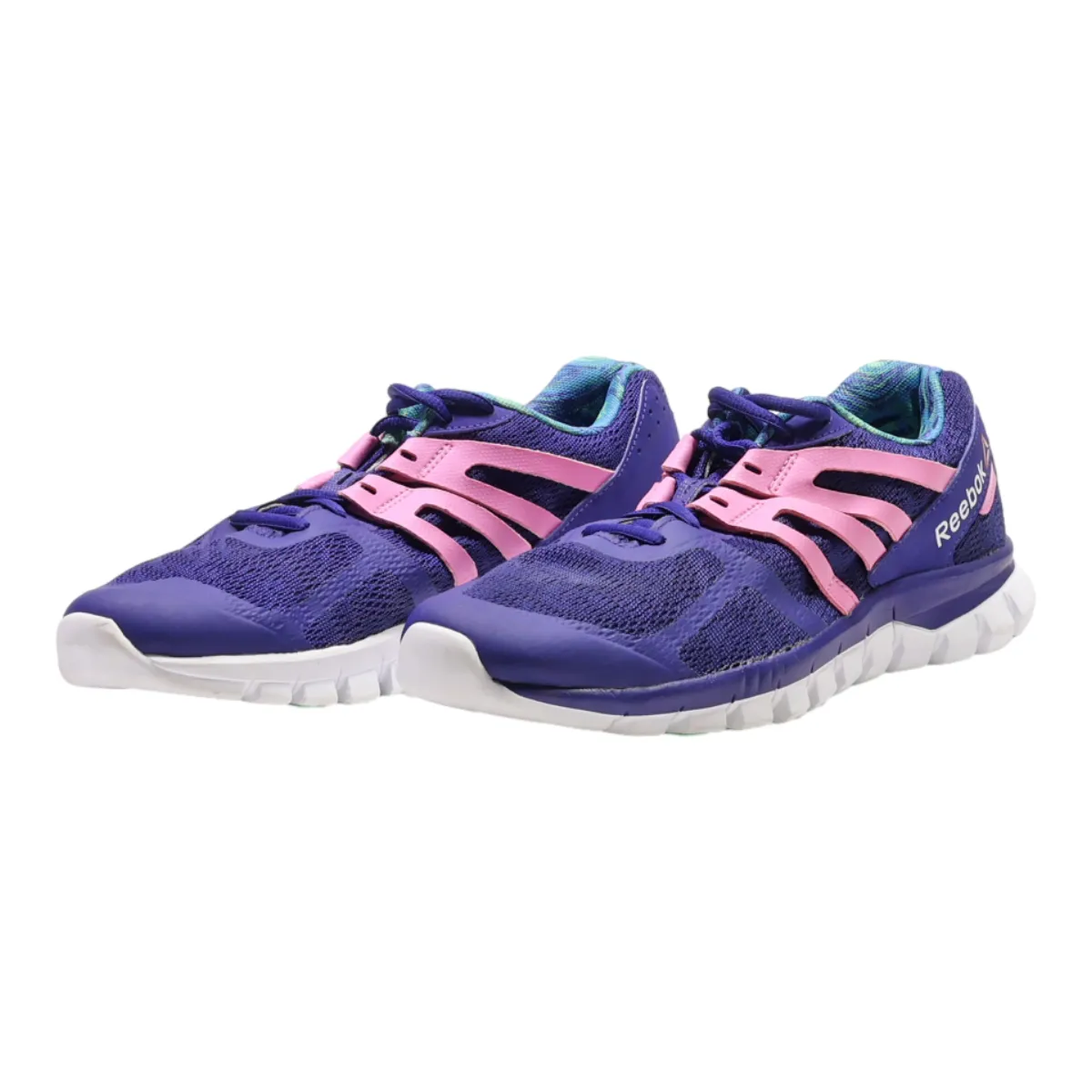 REEBOK Sneaker Trainers Blue Synthetic Womens UK 6.5