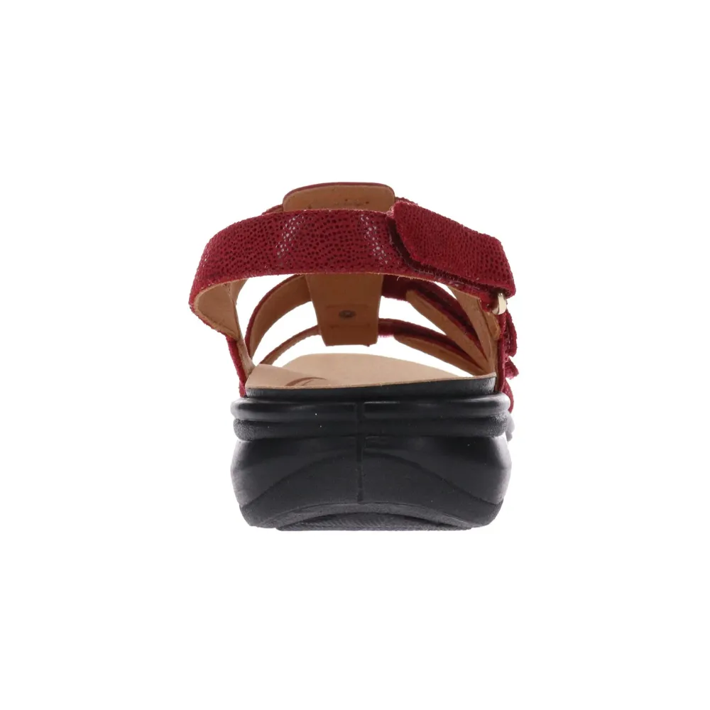 Revere Toledo Cherry Lizard Sandal (Women's)