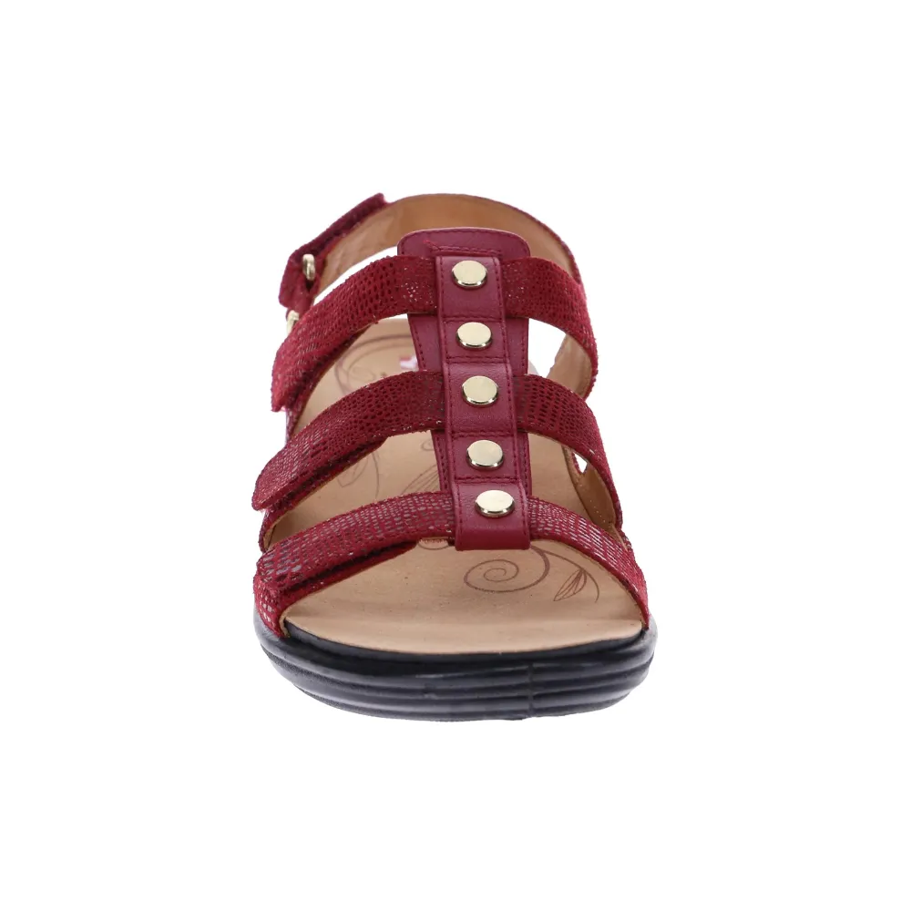 Revere Toledo Cherry Lizard Sandal (Women's)