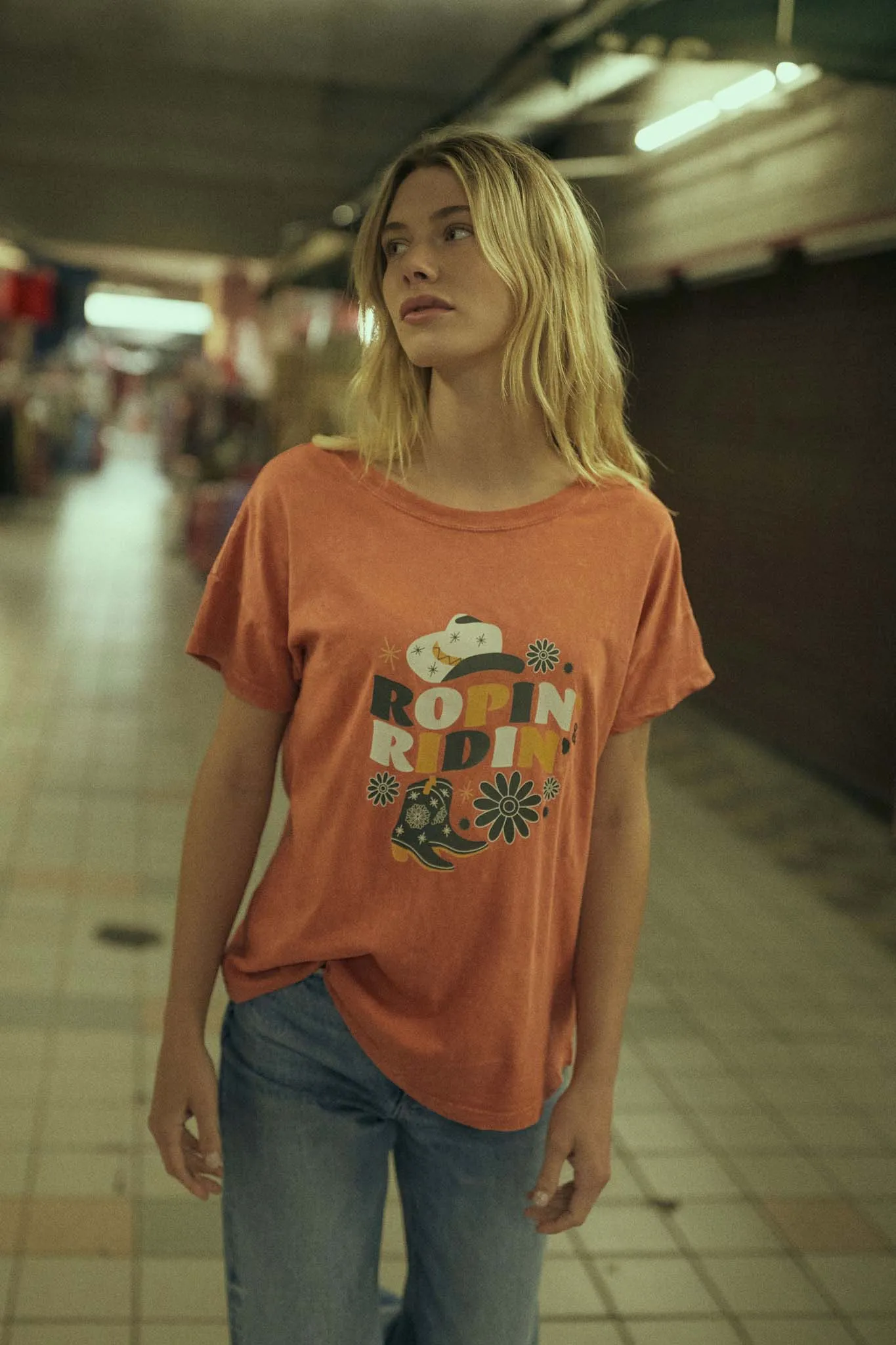 Ropin' & Ridin' Vintage-Wash Western Graphic Tee