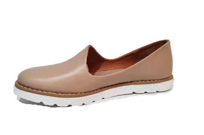 Sala Europe Gigi Taupe Slip On Closed Toe Made In Turkey
