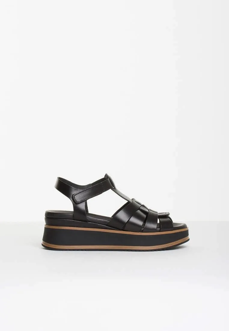 Stella Black Gladiator Chunky Sandals