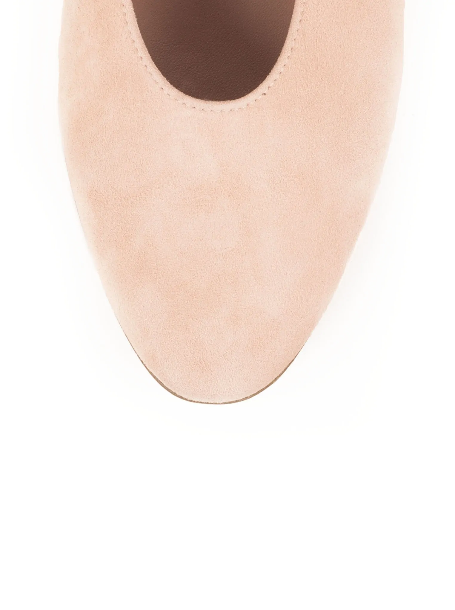 Suede 40mm Ballerina Pump - Rosa