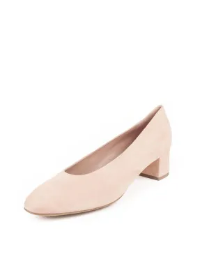 Suede 40mm Ballerina Pump - Rosa