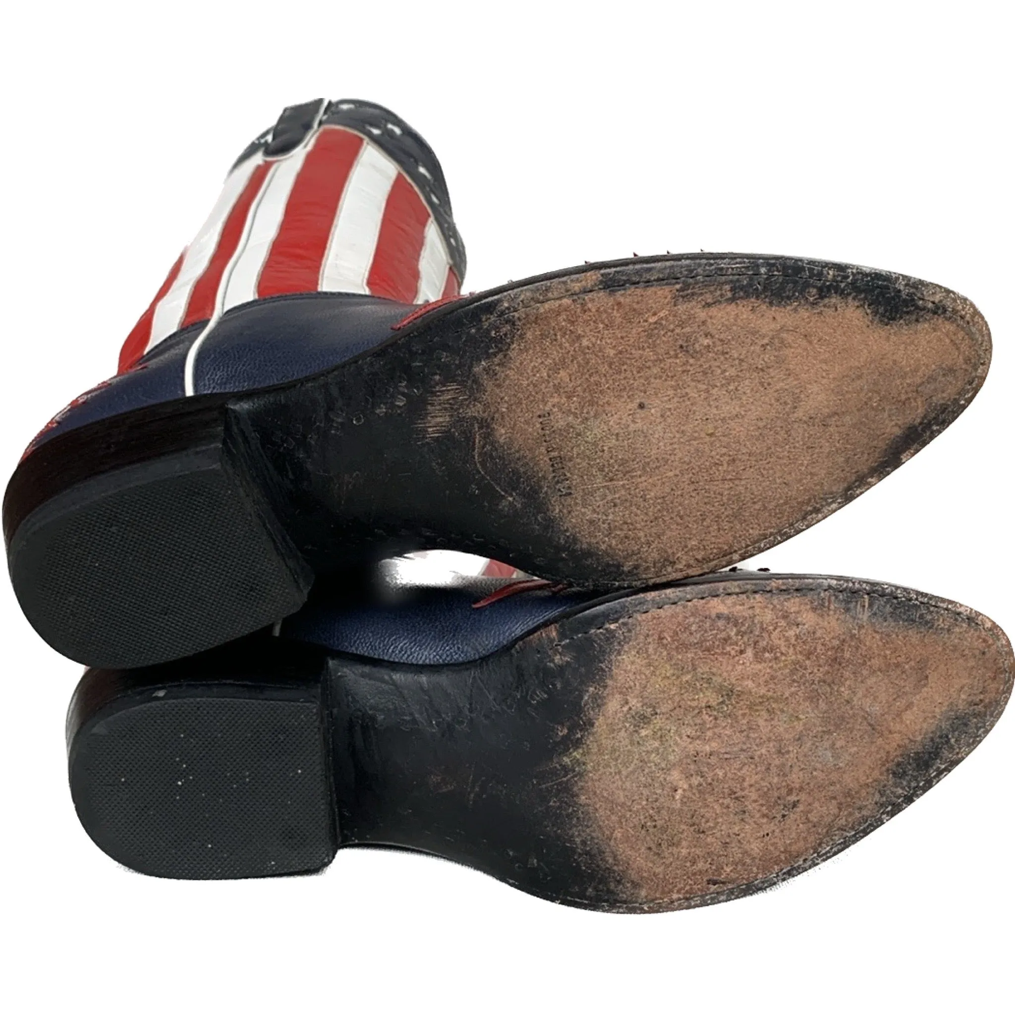 THE OLD GRINGO Vintage American Flag Stars & Stripes Eagle Tall Cowboy Western Boots