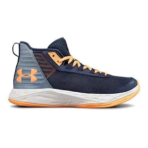 Under Armour Girls' Grade School Jet 2018 Basketball Shoe, Utility (500)/Washed Blue, 7