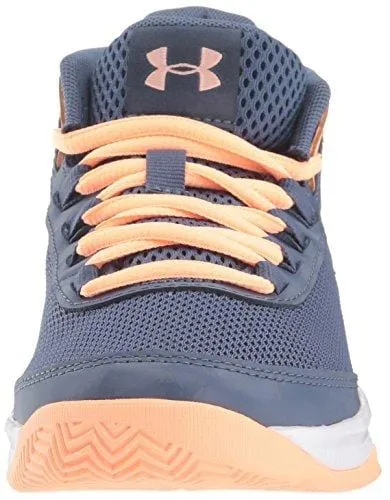 Under Armour Girls' Pre School Jet 2018 Basketball Shoe, Utility (500)/Washed Blue, 2.5