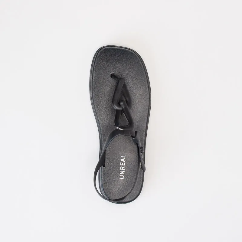 Unreal Women Rope Chunky Sq Toe Jelly Sandal _ 150549