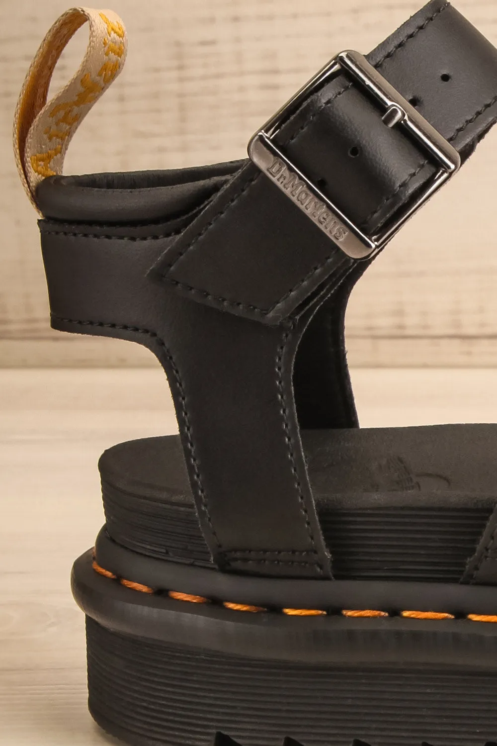 Vegan Blaire Black Gladiator | Strappy Sandals