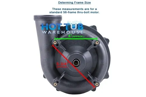 Waterway Executive 4 Horsepower 2 Spd 56 Frame Pump 3721621-13 - 2.5" Intake 2" Discharge