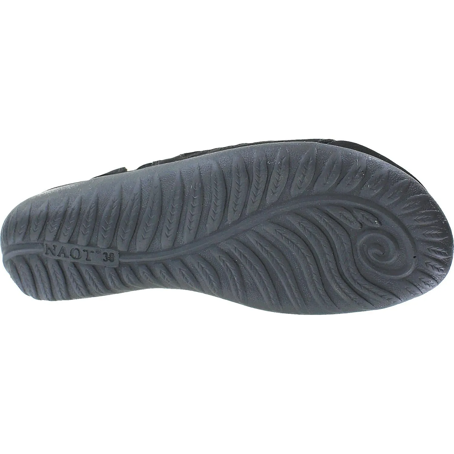 Women's Naot Pitau Black Velvet Nubuck