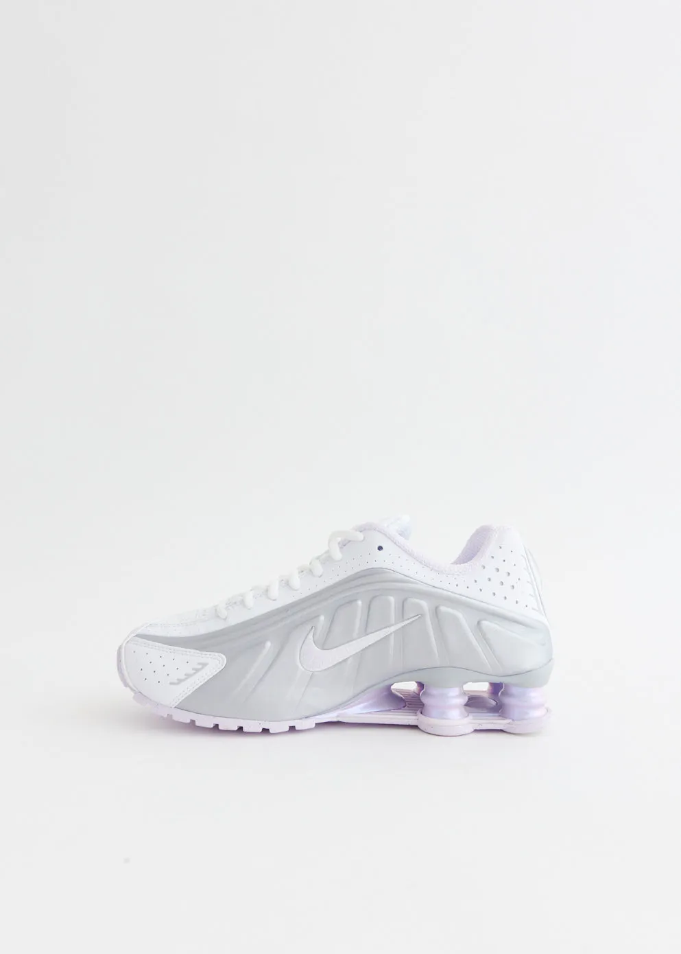 Women's Shox R4 'White Metallic Platinum' Sneakers