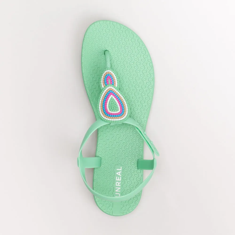 Women's Unreal Beaded Jelly Thong Sandal _ 156352