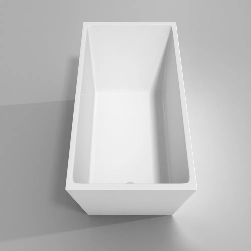 WYNDHAM COLLECTION Hannah 67-Inch Soaking Bathtub