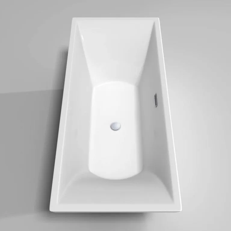 WYNDHAM COLLECTION Maryam 71" Soaking Bathtub