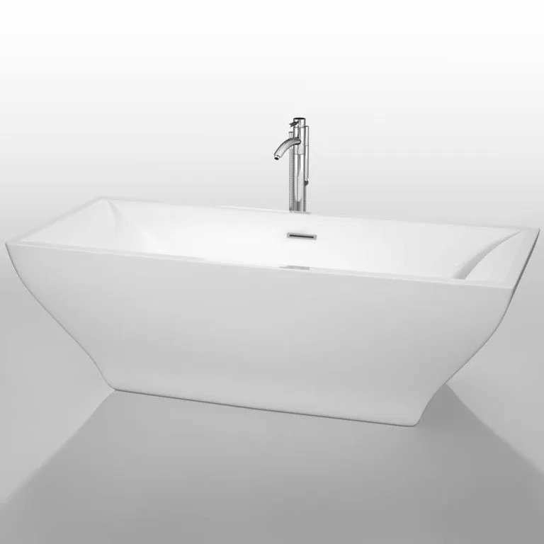 WYNDHAM COLLECTION Maryam 71" Soaking Bathtub