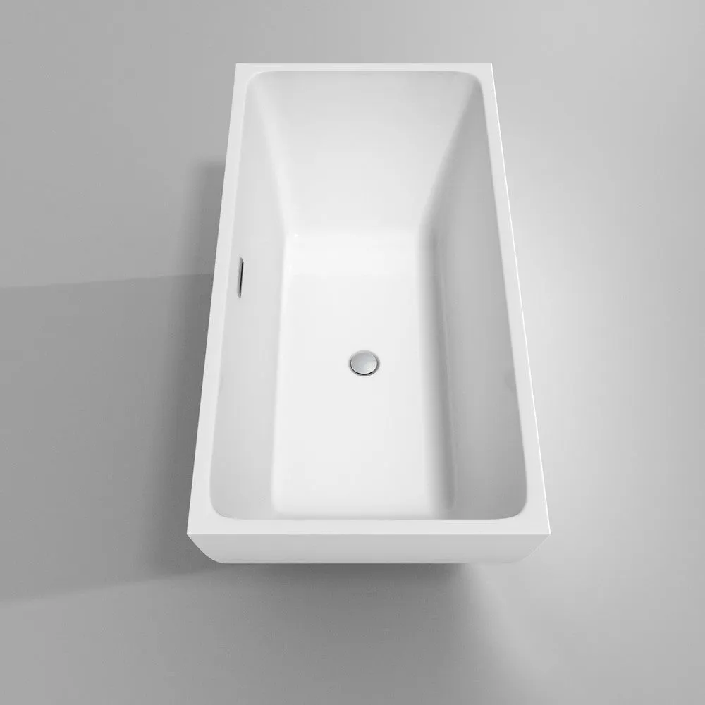 WYNDHAM COLLECTION Rachel 59-Inch Soaking Bathtub