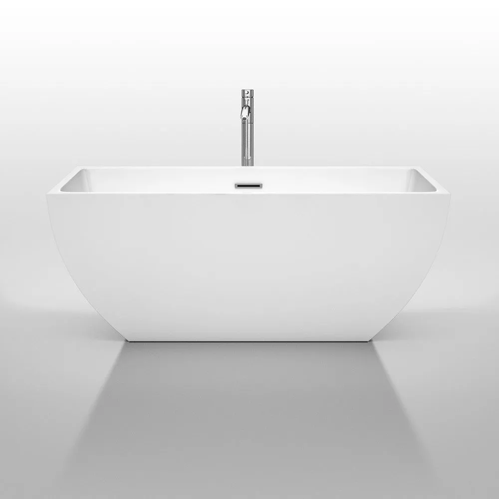 WYNDHAM COLLECTION Rachel 59-Inch Soaking Bathtub