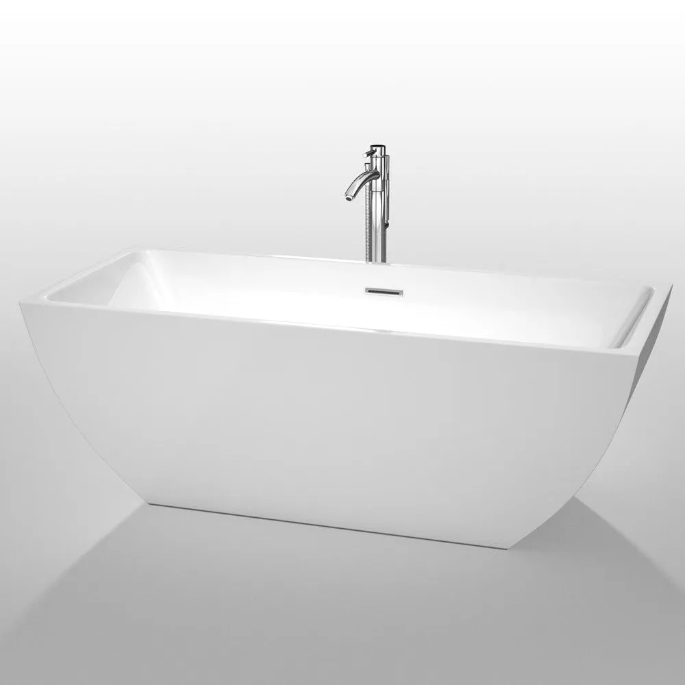 WYNDHAM COLLECTION Rachel 67-Inch Soaking Bathtub
