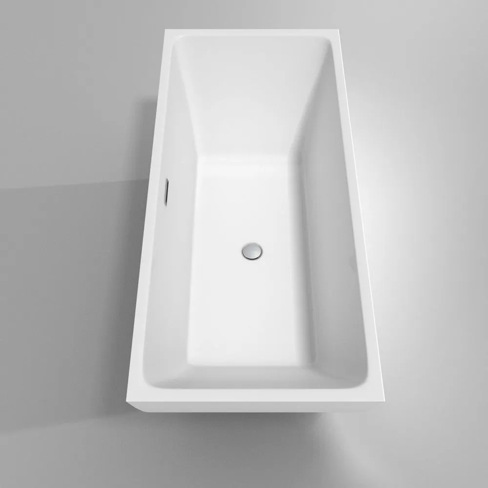 WYNDHAM COLLECTION Rachel 67-Inch Soaking Bathtub