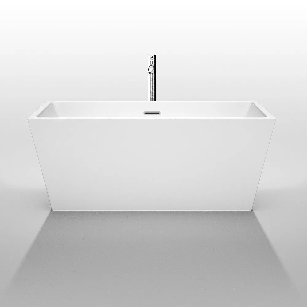 WYNDHAM COLLECTION Sara 59-Inch Soaking Bathtub
