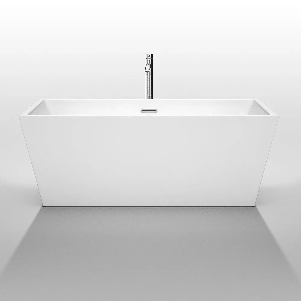 WYNDHAM COLLECTION Sara 63-Inch Soaking Bathtub