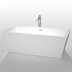 WYNDHAM COLLECTION Sara 67-Inch Soaking Bathtub