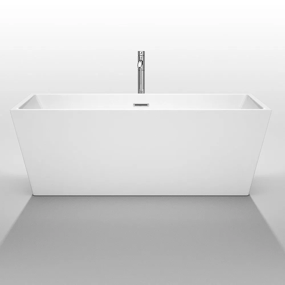 WYNDHAM COLLECTION Sara 67-Inch Soaking Bathtub