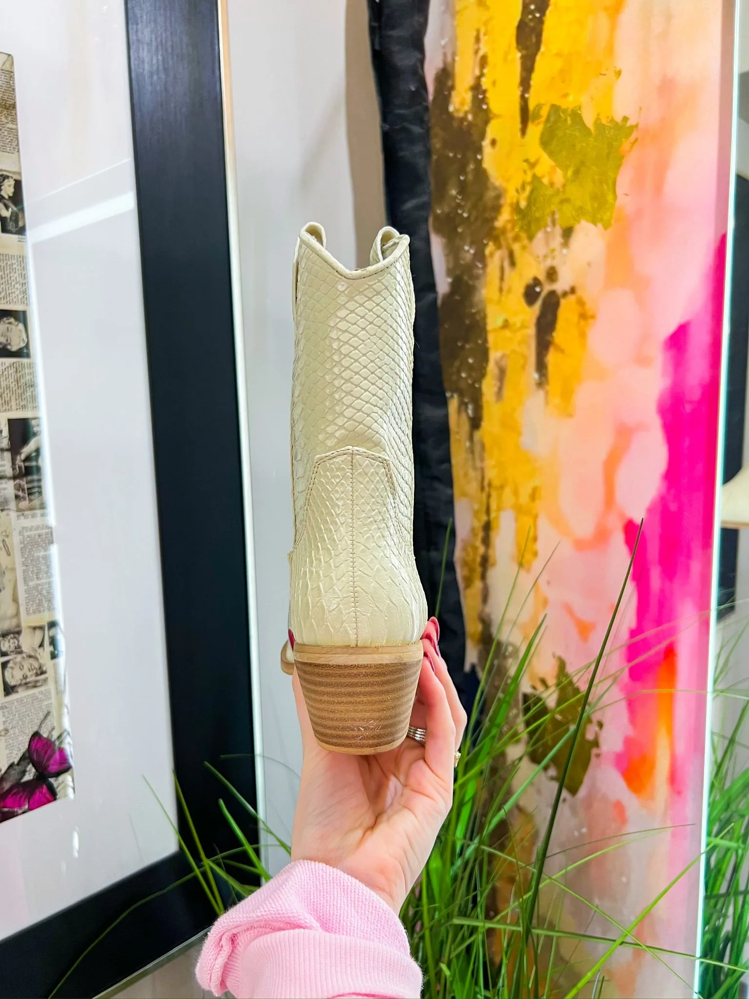 Zou Zou Booties - Bone Snake